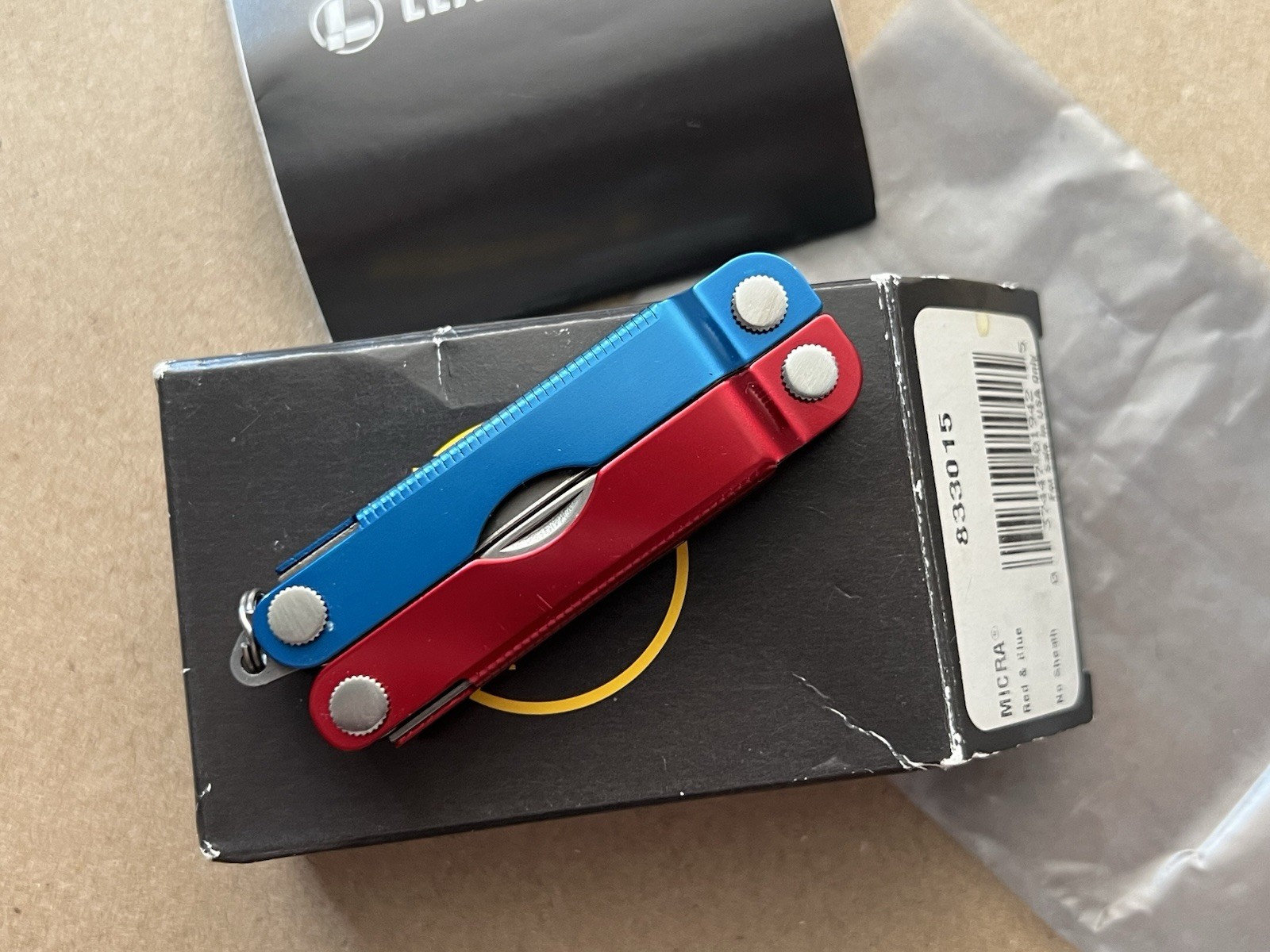 LEATHERMAN Micra - Red & Blue, Mint in Box, Rare.
