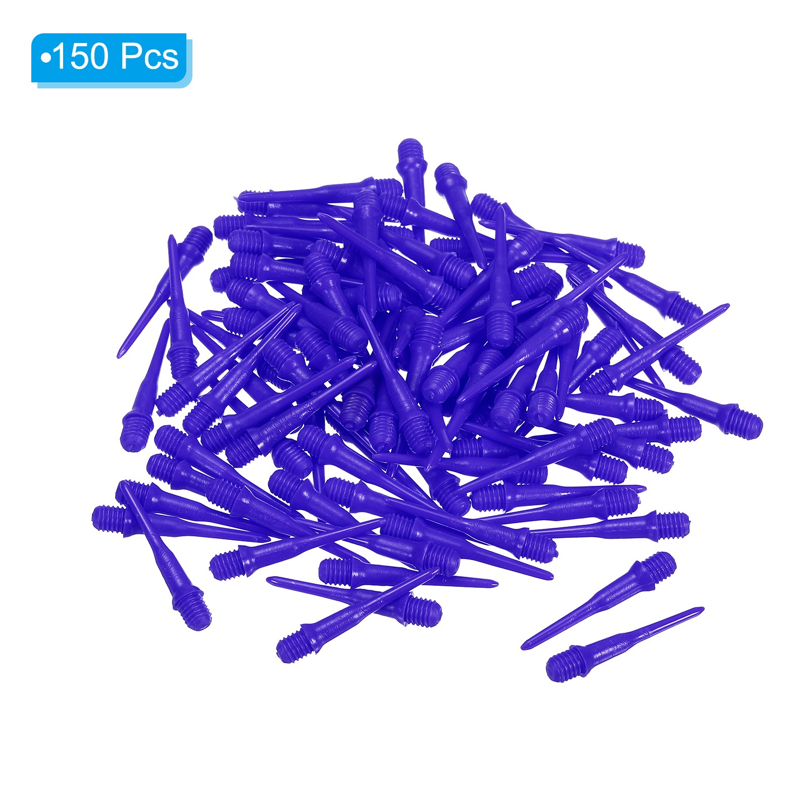 Plastic Dart Tips, 150 Pack 2BA Thread Soft Dart Tips Dart Accessories, Blue