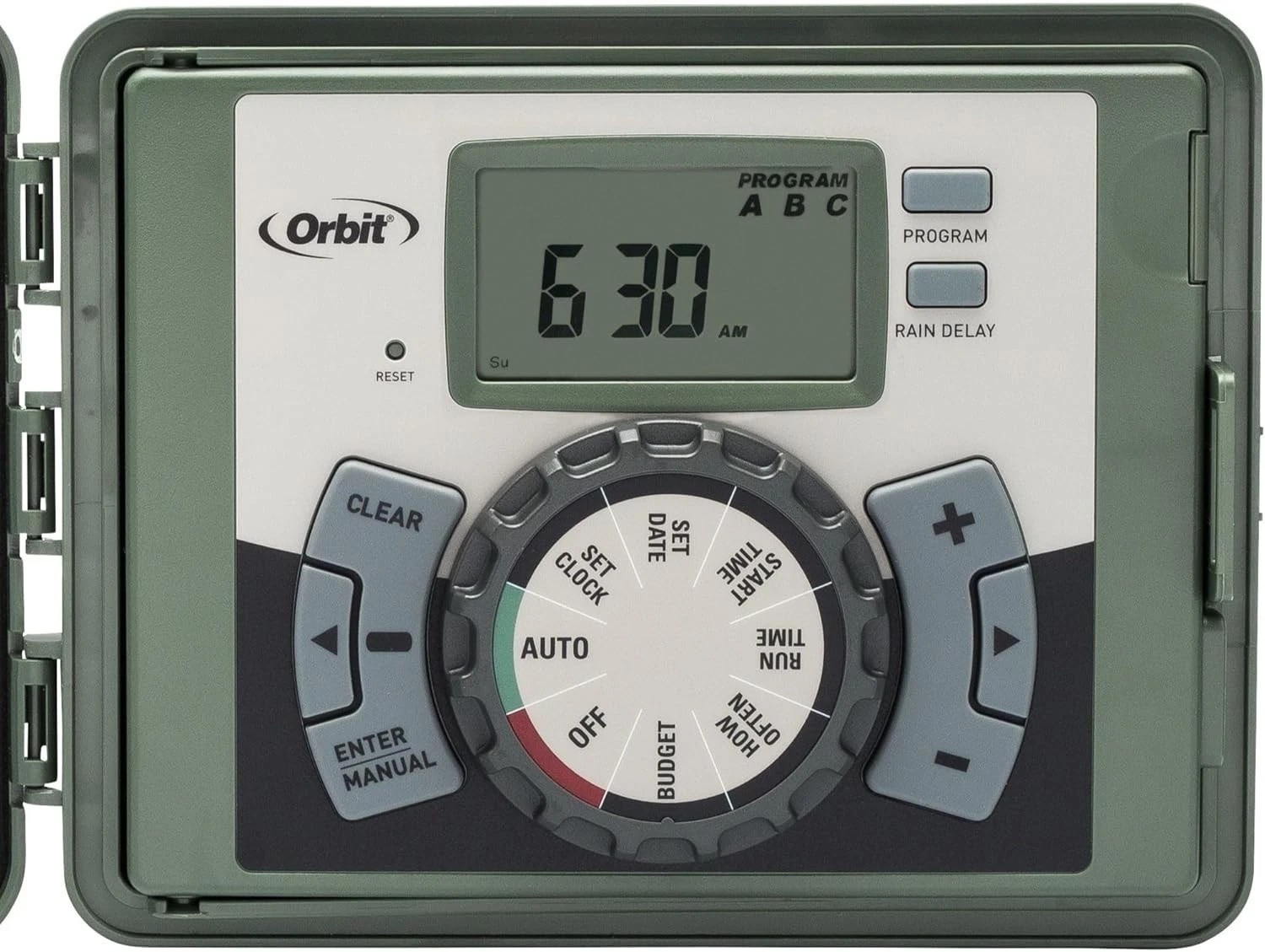 12-Station Outdoor Swing Panel Sprinkler System Timer
