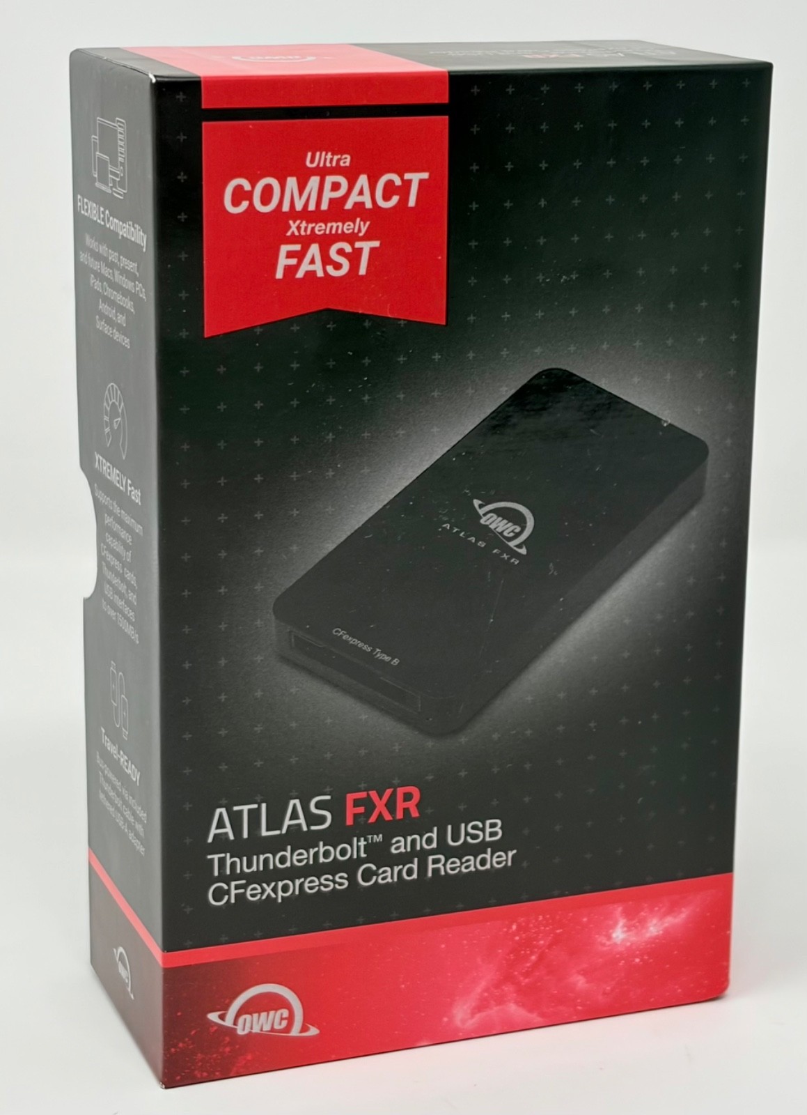 OWC Atlas FXR Thunderbolt USB-C USB 3.2 CFexpress Type-B Card Reader Compact NEW