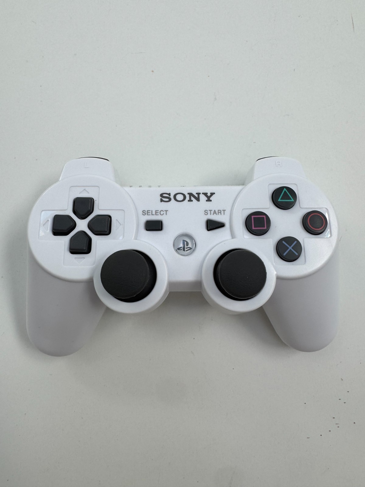 Sony PlayStation 3 PS3 Dualshock 3 Controller White - Gently Used