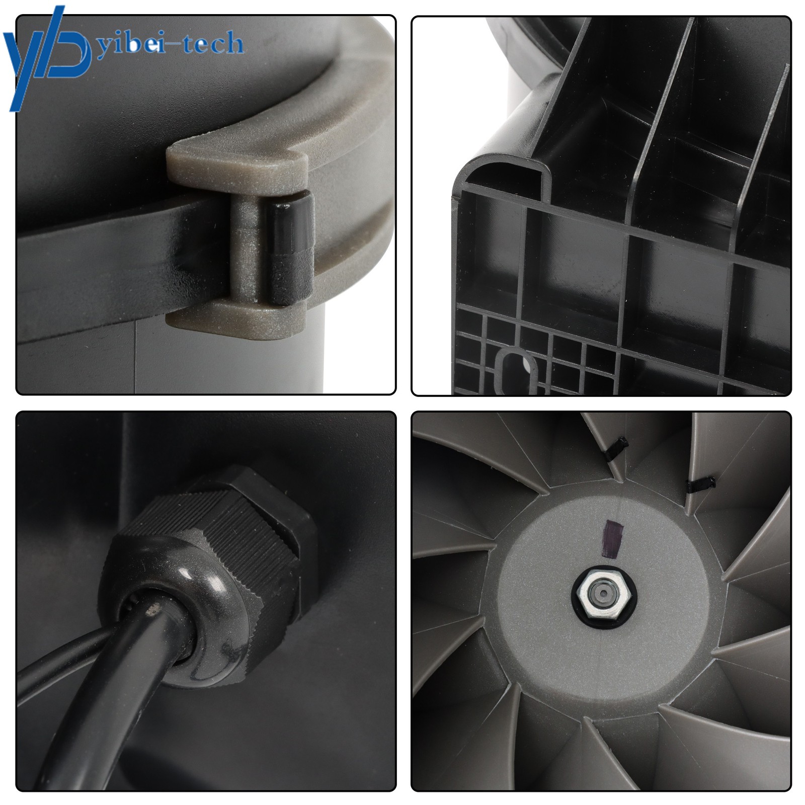 Inline Duct Fan, 8" 807 CFM with Temperature Humidity Controller EC-Motor