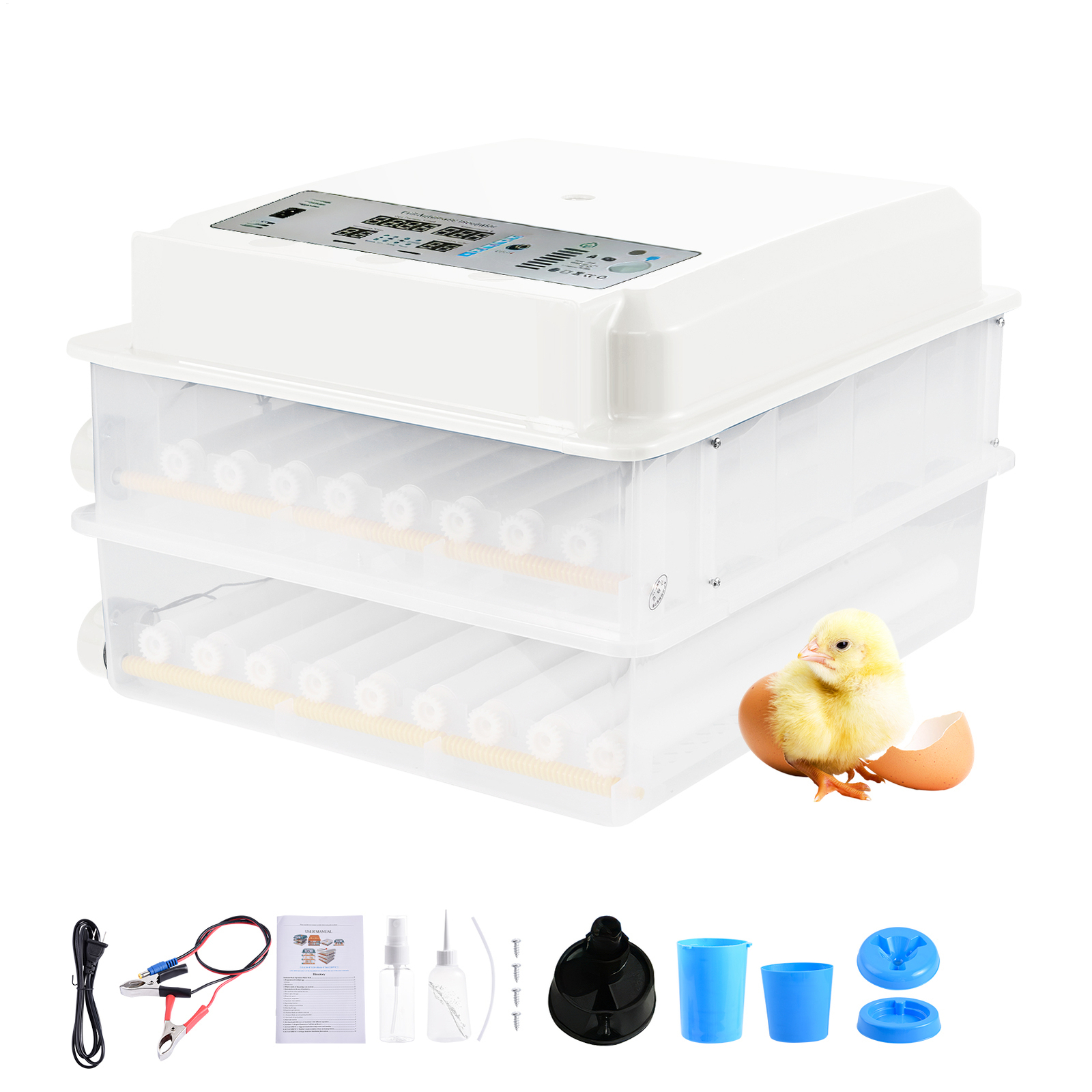 New Automatic 120 Eggs Incubator Temperature Control Digital Chicken Egg Hatcher