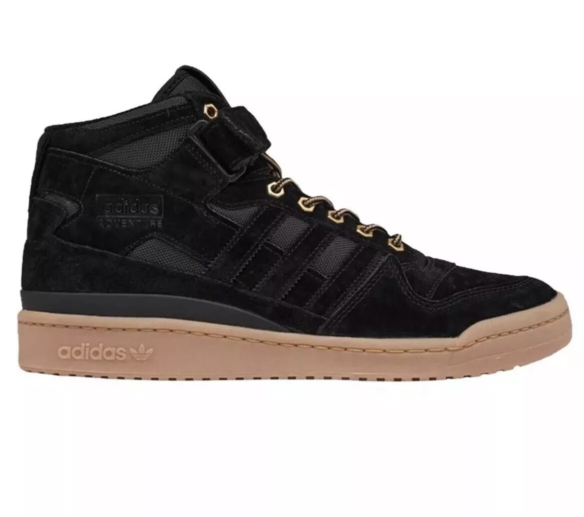Adidas Forum Mid Originals - Size 10.5/11/12 Men`s Sneakers Black Gum GZ4620 NEW