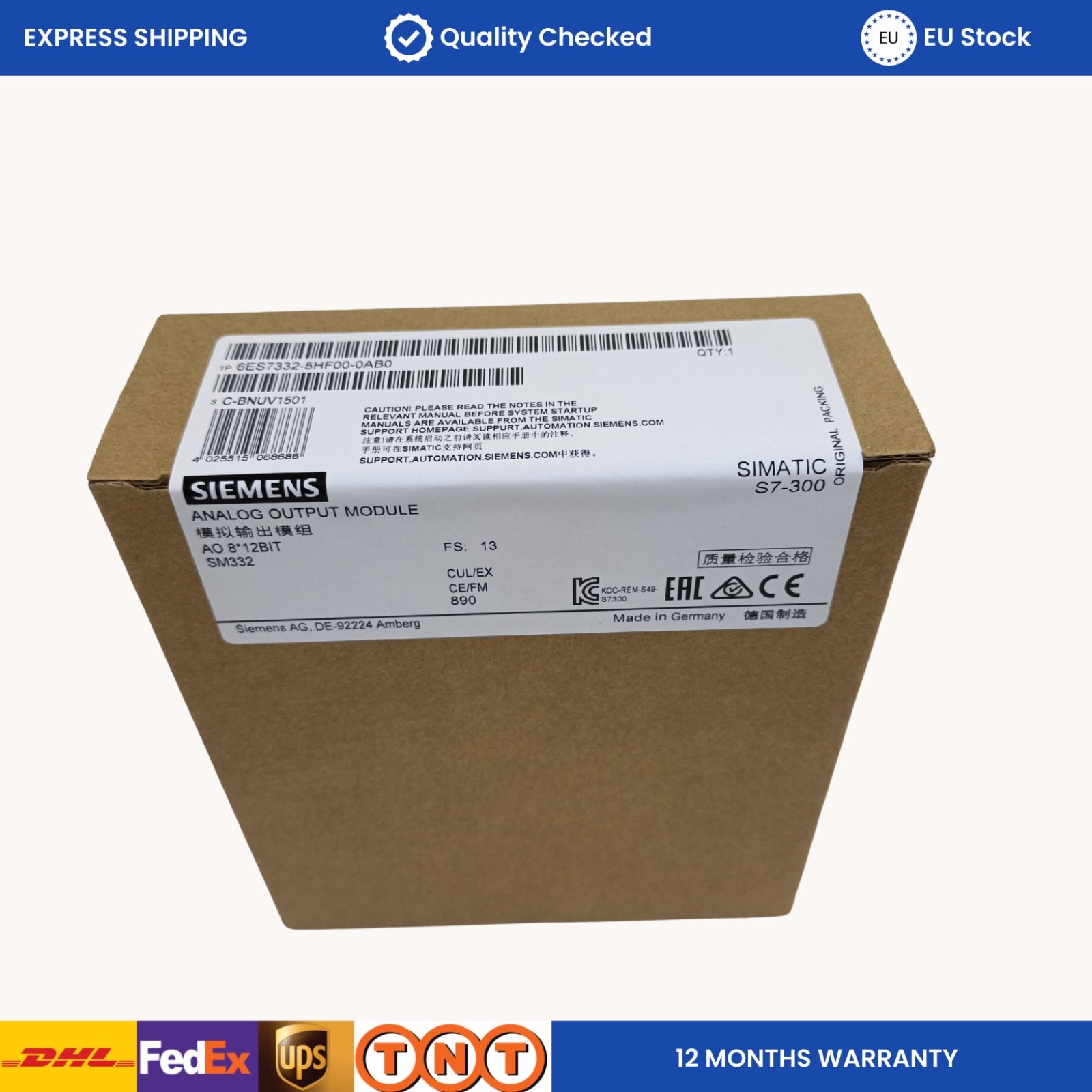 6ES7332-5HF00-0AB0 [New-Other] Siemens S7-300 SM332 [12-Months Warranty]