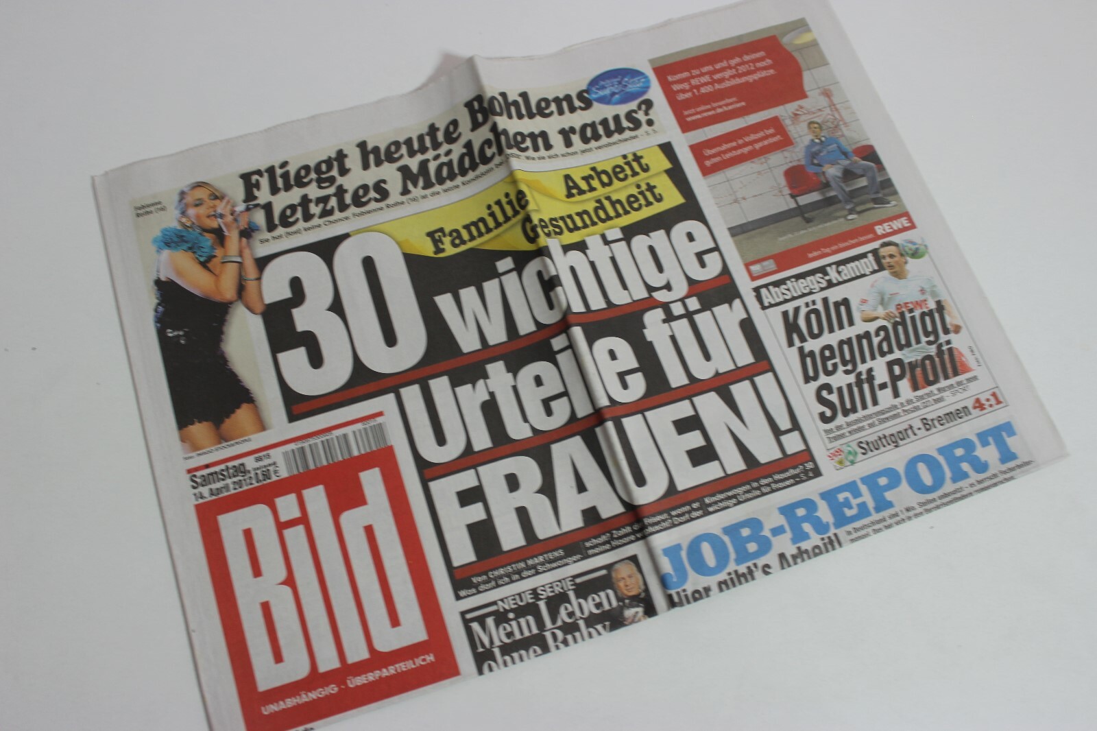 BILDzeitung 14/04/2012 April 14/4/2012 Special Occasion Gift