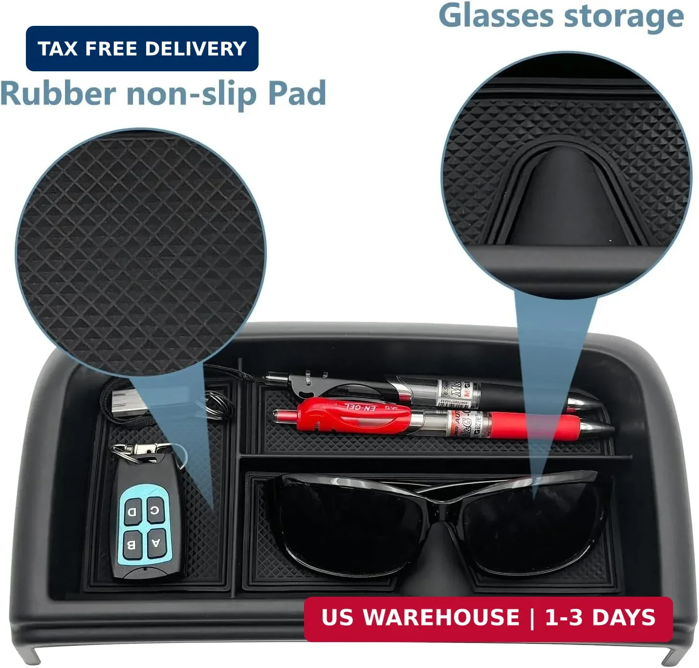 Dash Storage Tray Insert Behind Screen Organizer Storage Accessories fits for 20