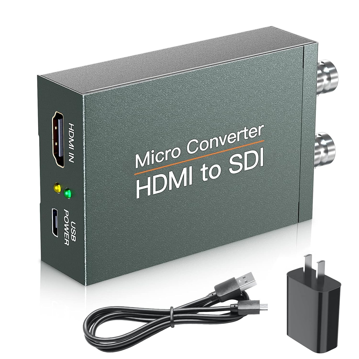 HDMI to Dual SDI Converter 3G HD-SDI Audio Embedder Auto Detect 1080P
