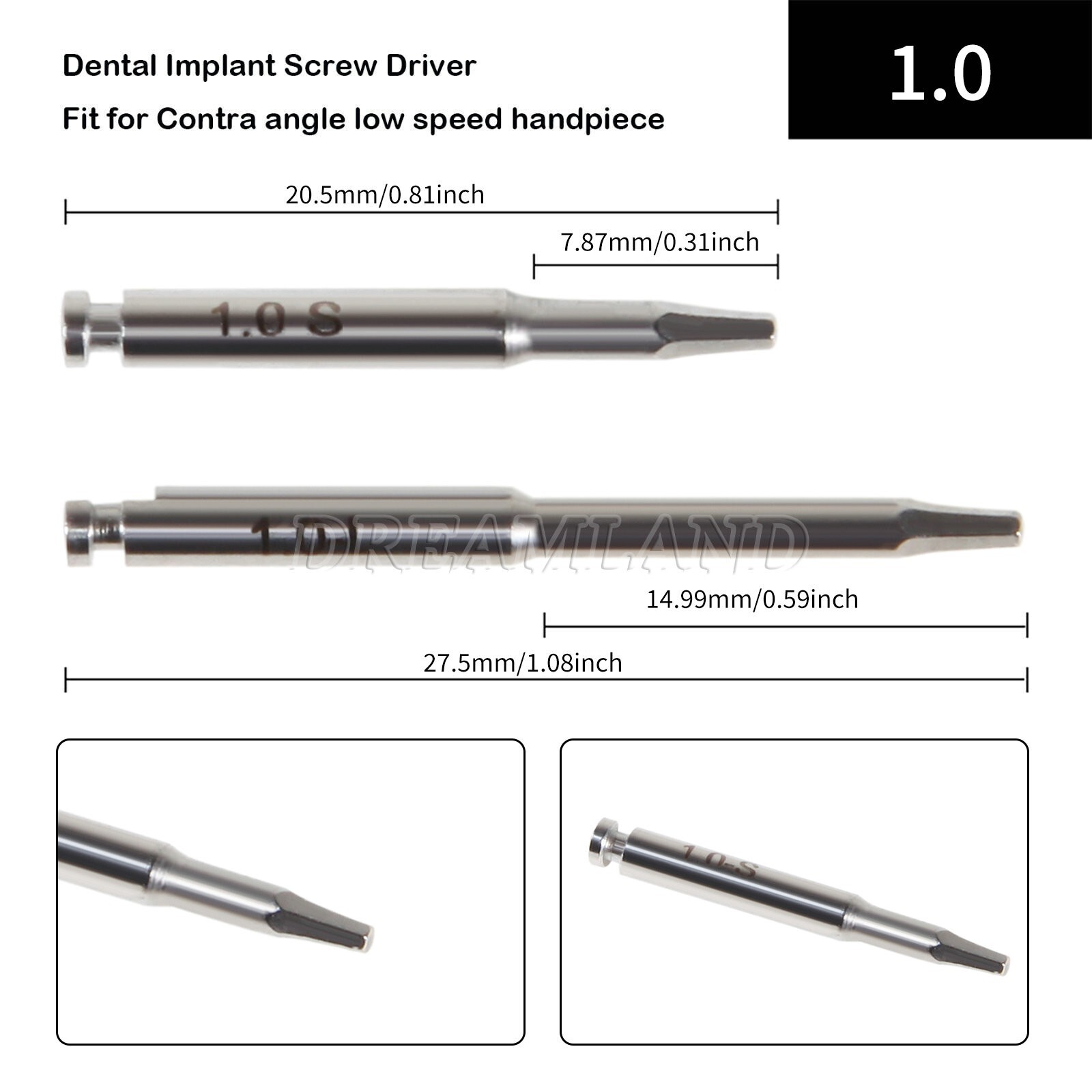Dental Universal Implant Prosthetic Kit Machine Driver Screwdriver