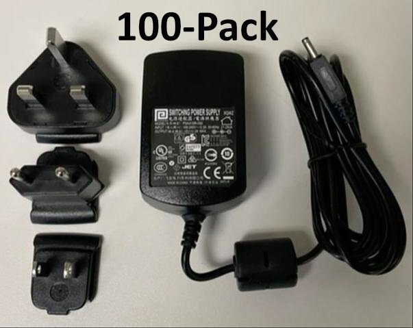 NEW 100-PK Phihong PSAA10R-050 3.2mm Barrel Travel Kit Adapter Charger 10w 5v-2a