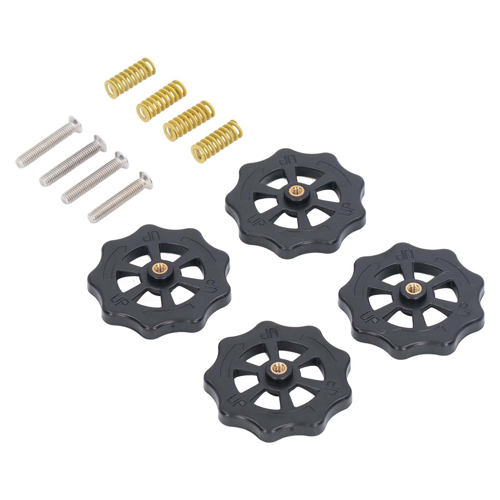 Heated Bed Leveling Nut Hand Leveling Nut Hot Bed Spring Screws Set for 3D
