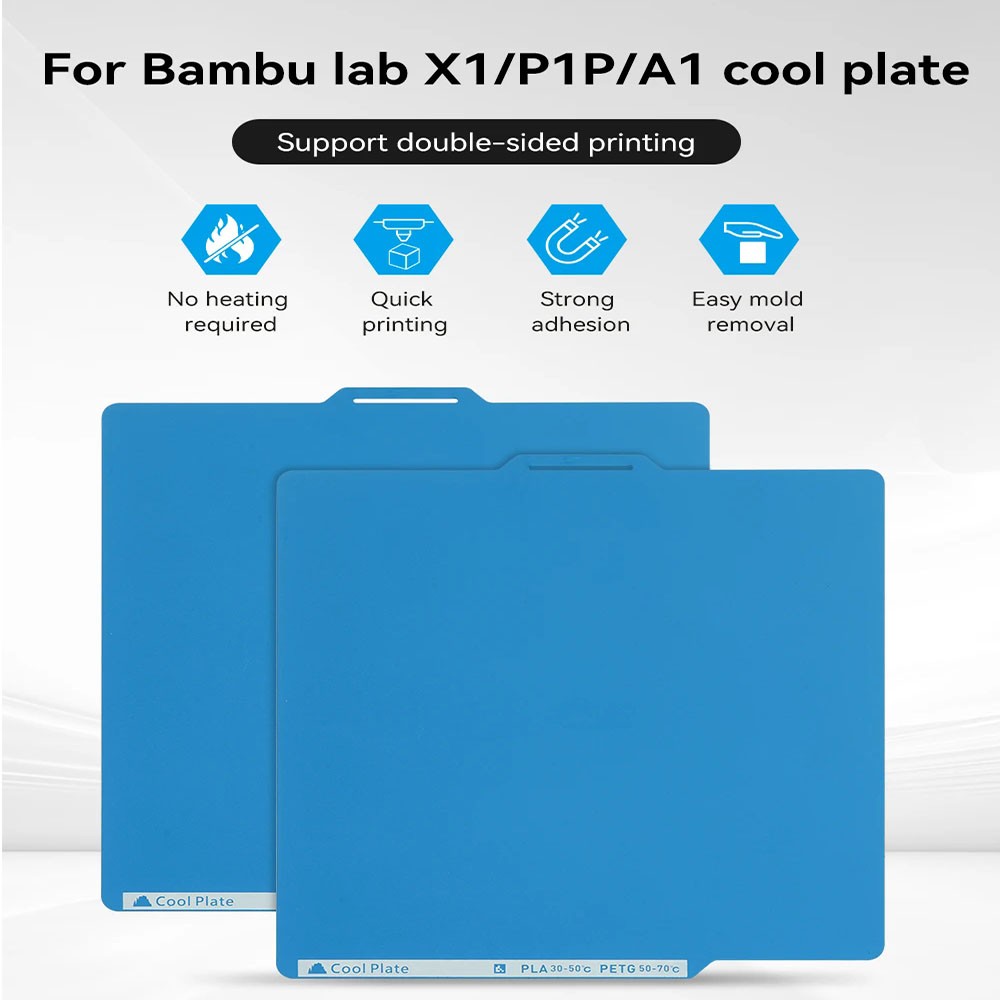 3D Printer For Bambu Lab X1 P1P A1 Double-sided Printing Build Plate Accessories