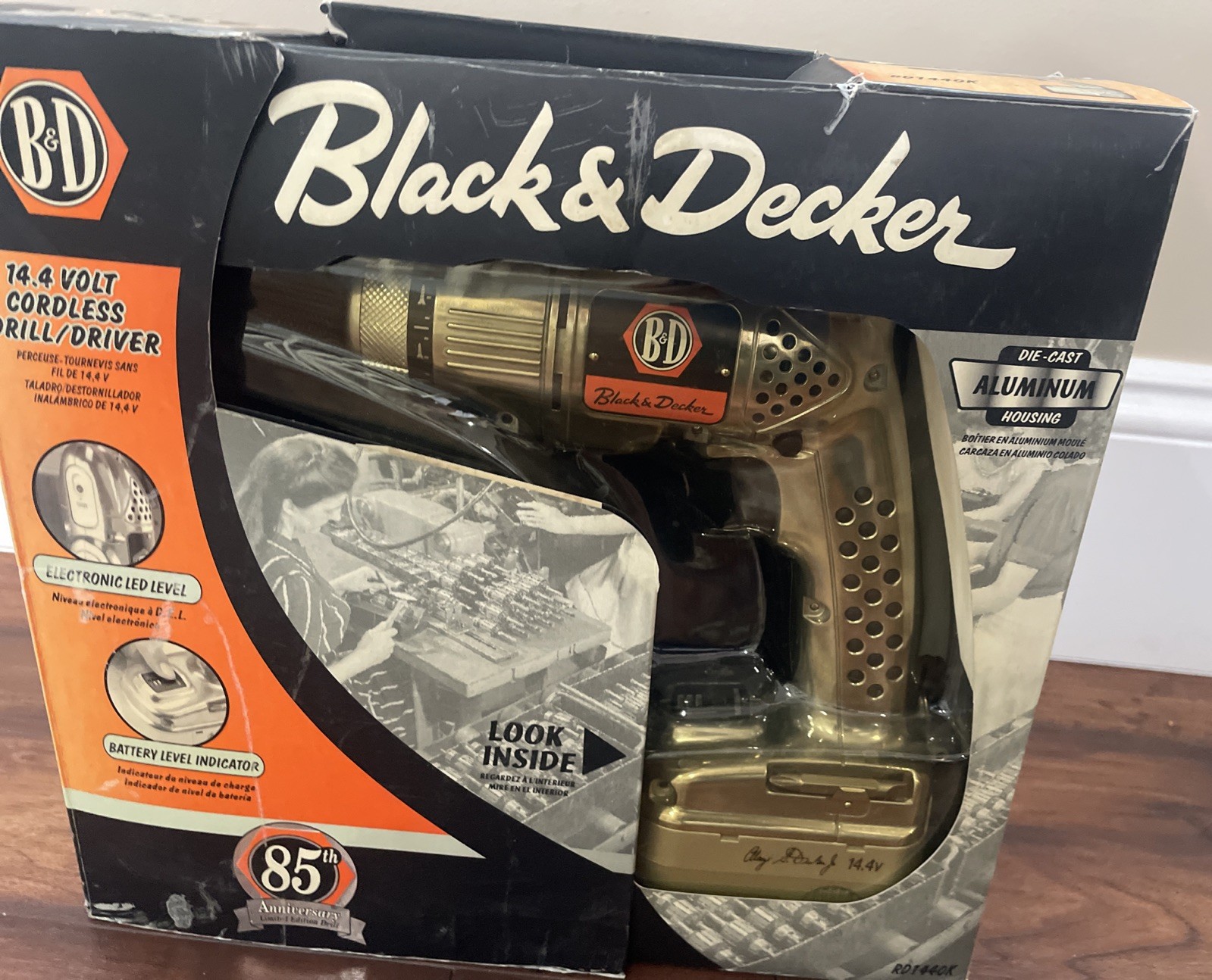Black & Decker RD1440K 85th Anniversary 14.4v Die-Cast Cordless Drill