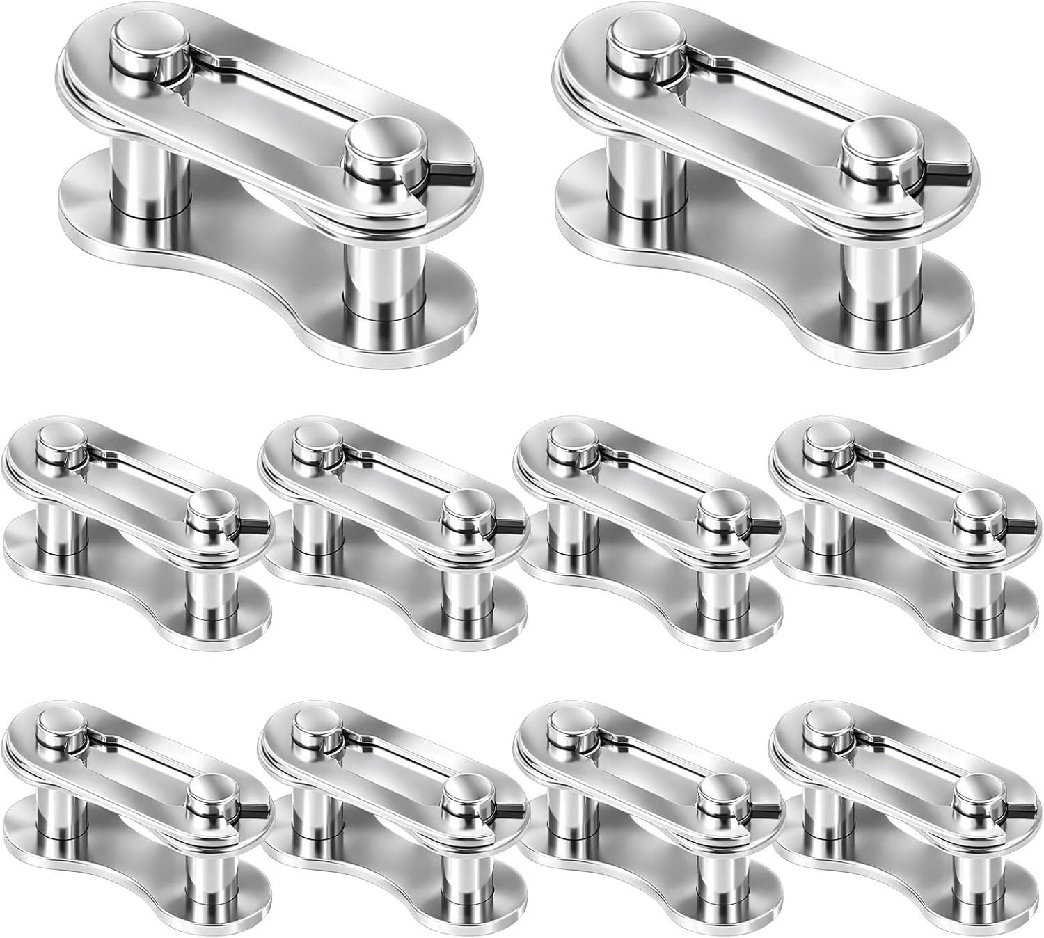 10 Pairs Bike Chain Master Link for Bicycle Missing Link, Single Speed Chain
