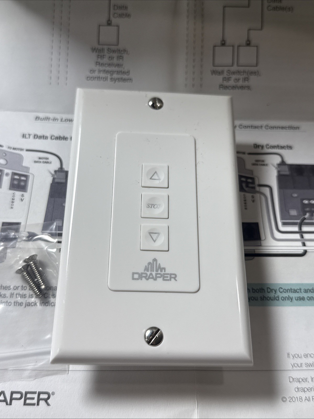 Draper C112.109 Wall Control Switch Low Voltage New