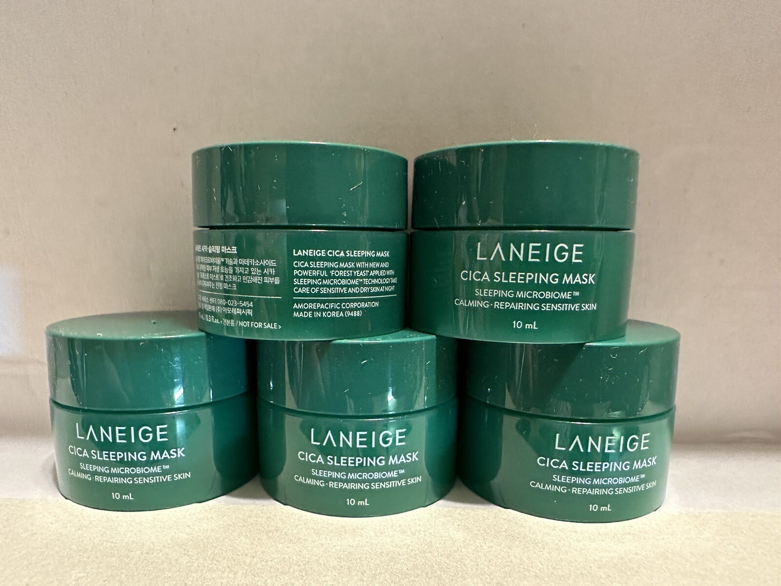 Laneige Cica Sleeping Mask Face Care Moisturizing 10ml x 5pcs. Newest Version