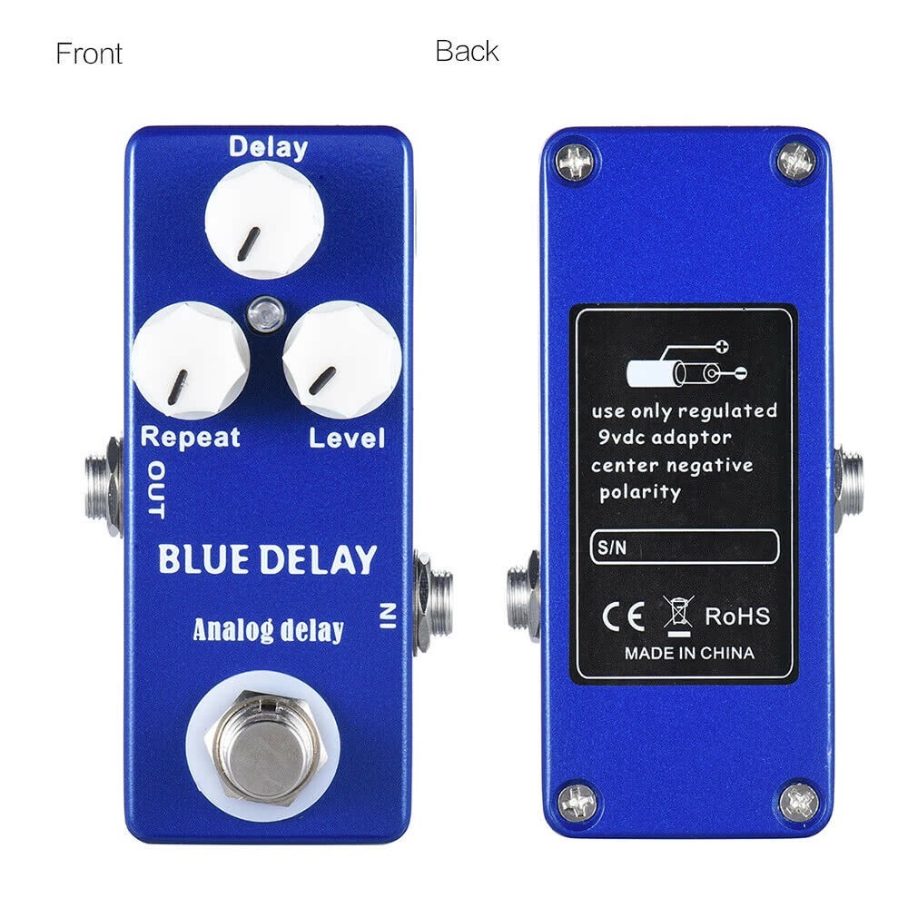 Mosky Analog Delay Guitar Effects Pedal Based on MAD Professor Deep Blue Delay
