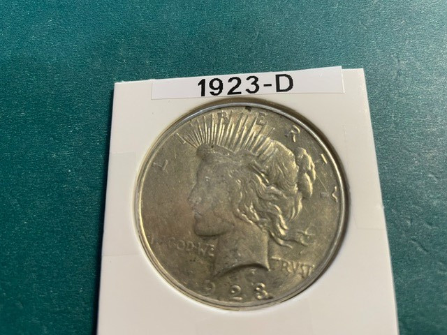 1923-D silver dollar