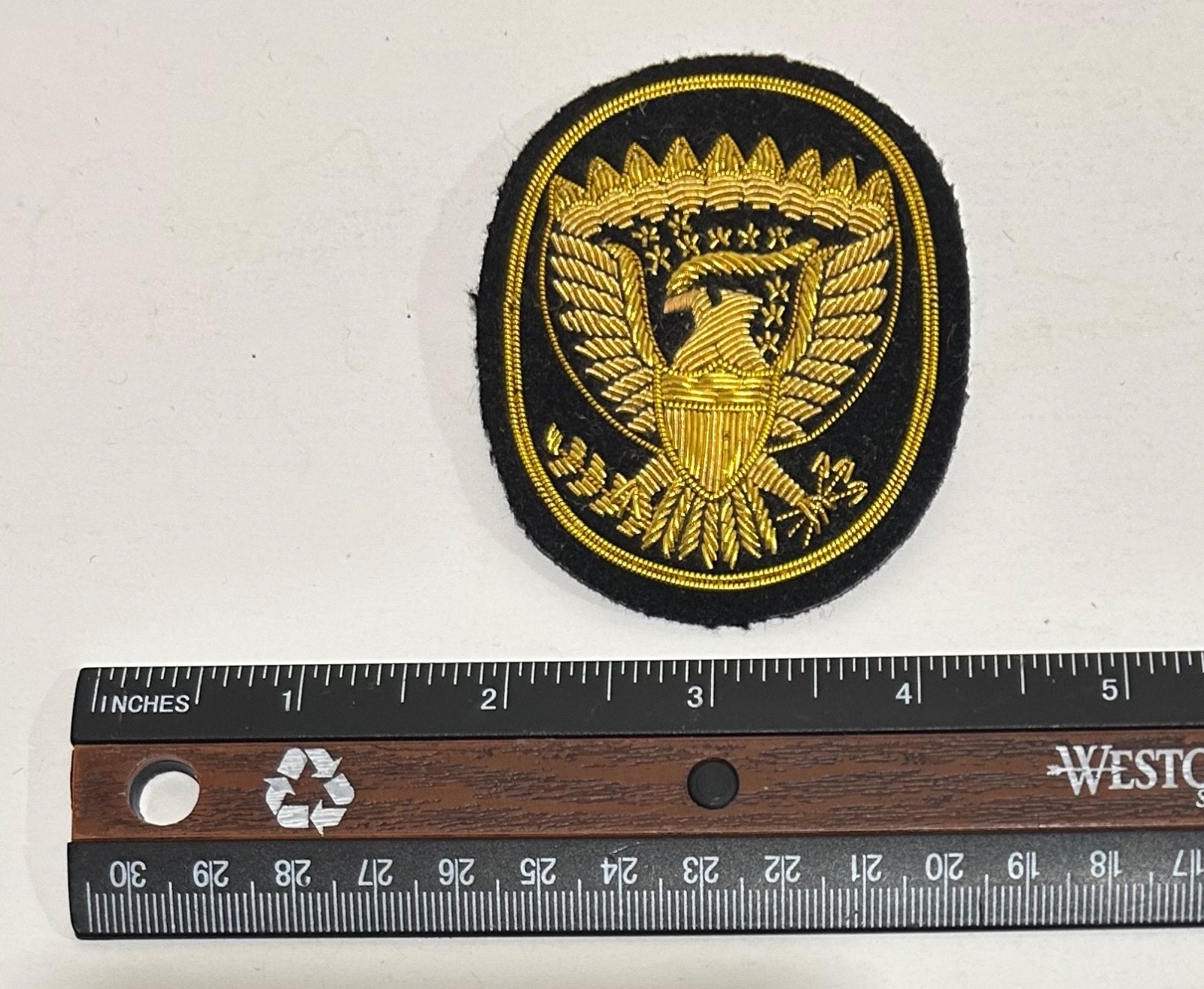 Civil War Reproduction Officer Hardee Hat Eagle Insignia – Large