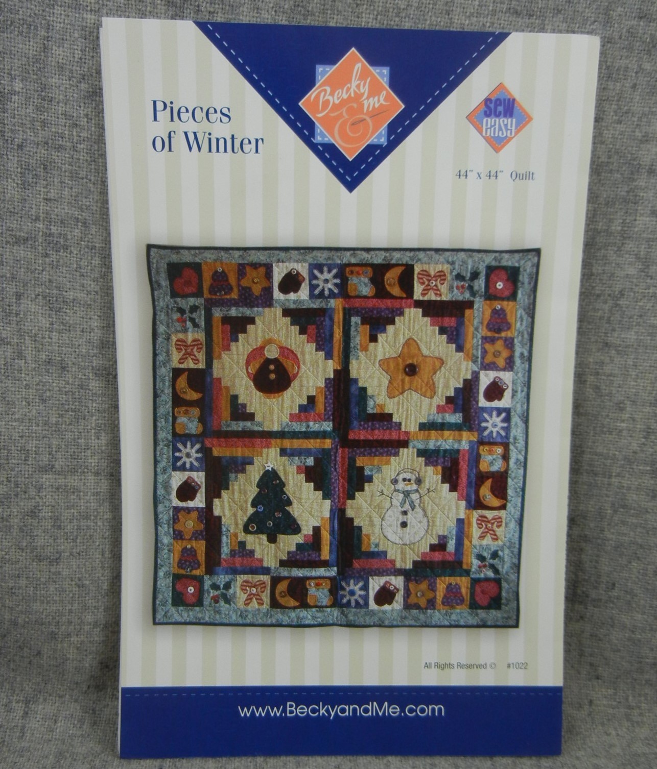Pieces of Winter Becky and Me Star Tree Snowman Wall Quilt Pattern