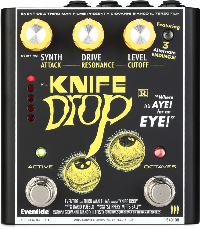 Eventide Knife Drop Suboctave Fuzz Synth Pedal