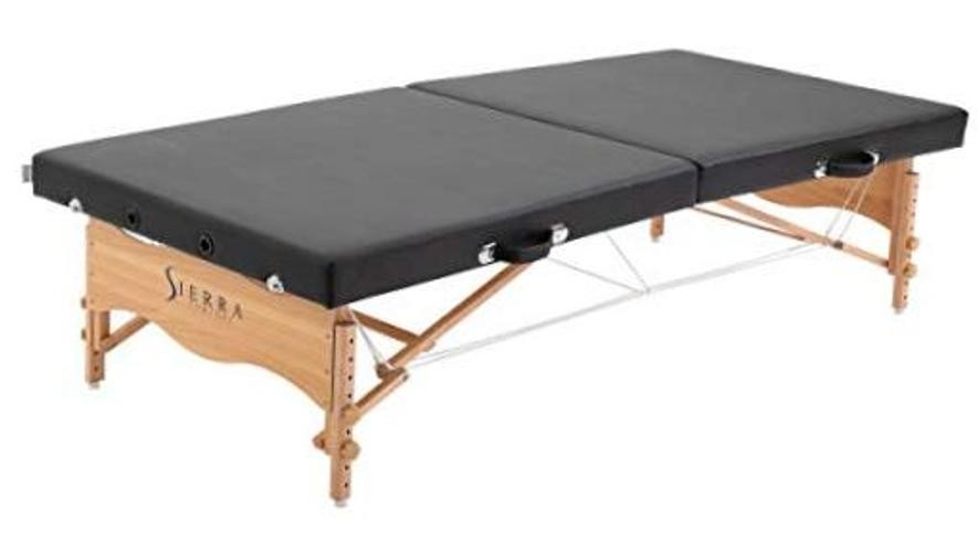 Low-Level Portable Massage Table, SC-1004 (Black)