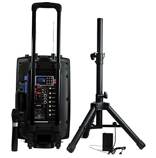 Hisonic HS420 Rechargeable Portable PA System with Dual Wireless Microphone