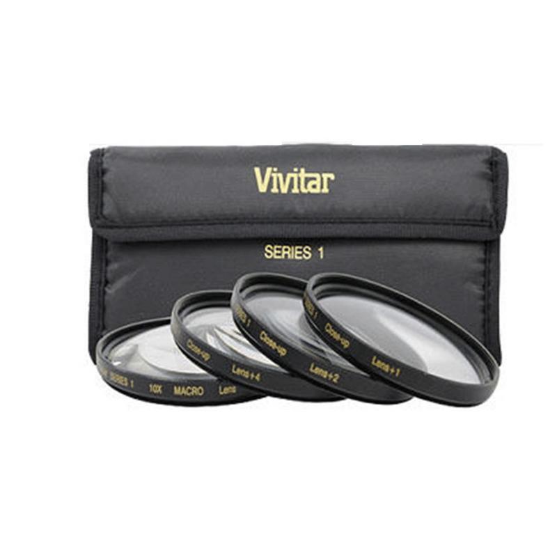 Vivitar Series 1 1 2 4 10 Close-Up Macro Filter Set w/Pouch (55mm)