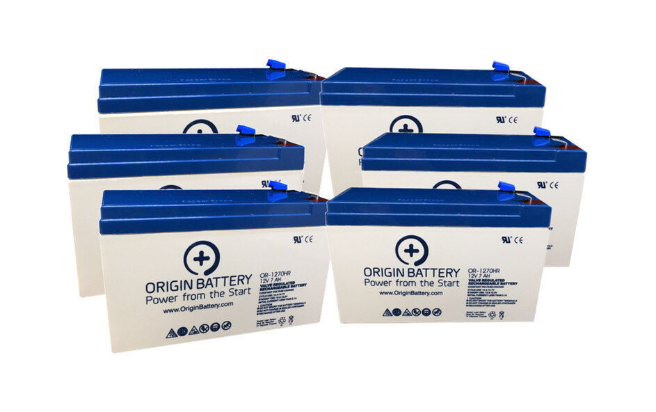 Liebert GXT 36VBATT UPS Battery Replacement - 6 Pack 12V 7AH High-Rate