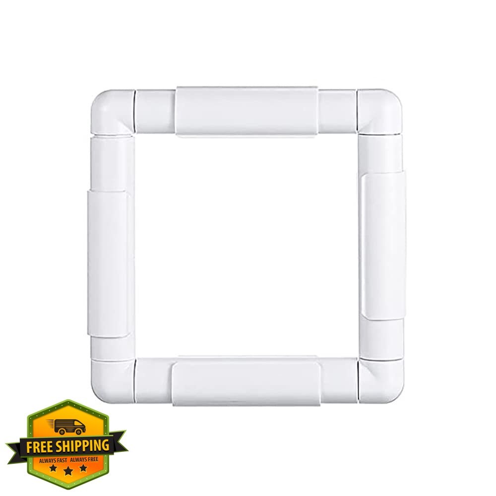 6 Inch Square Embroidery Hoop Plastic Cross Stitch Frame Clip
