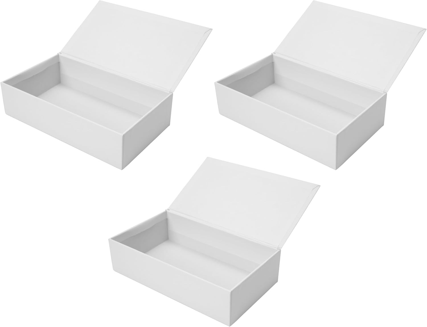 Creative Hobbies® Ready to Decorate White Paperboard Box with Hinged Lid, 8.5 x