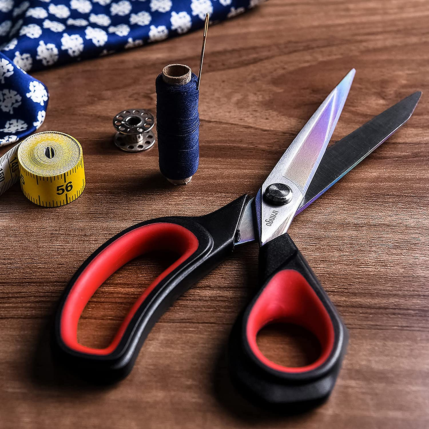 Premium Tailor Scissors Multi-Purpose Titanium Coating Forged Stainless Steel
