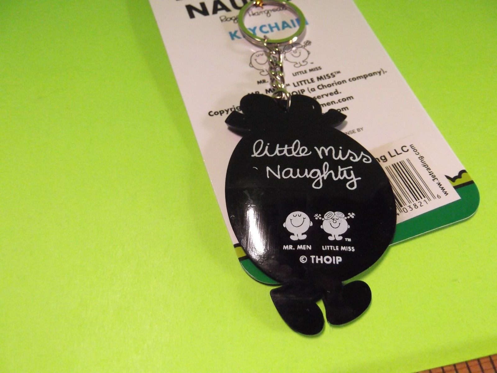 Little Miss Naughty One Sided Rubber Key Chain 2.75"in"in Tall 3E Trading, LLC