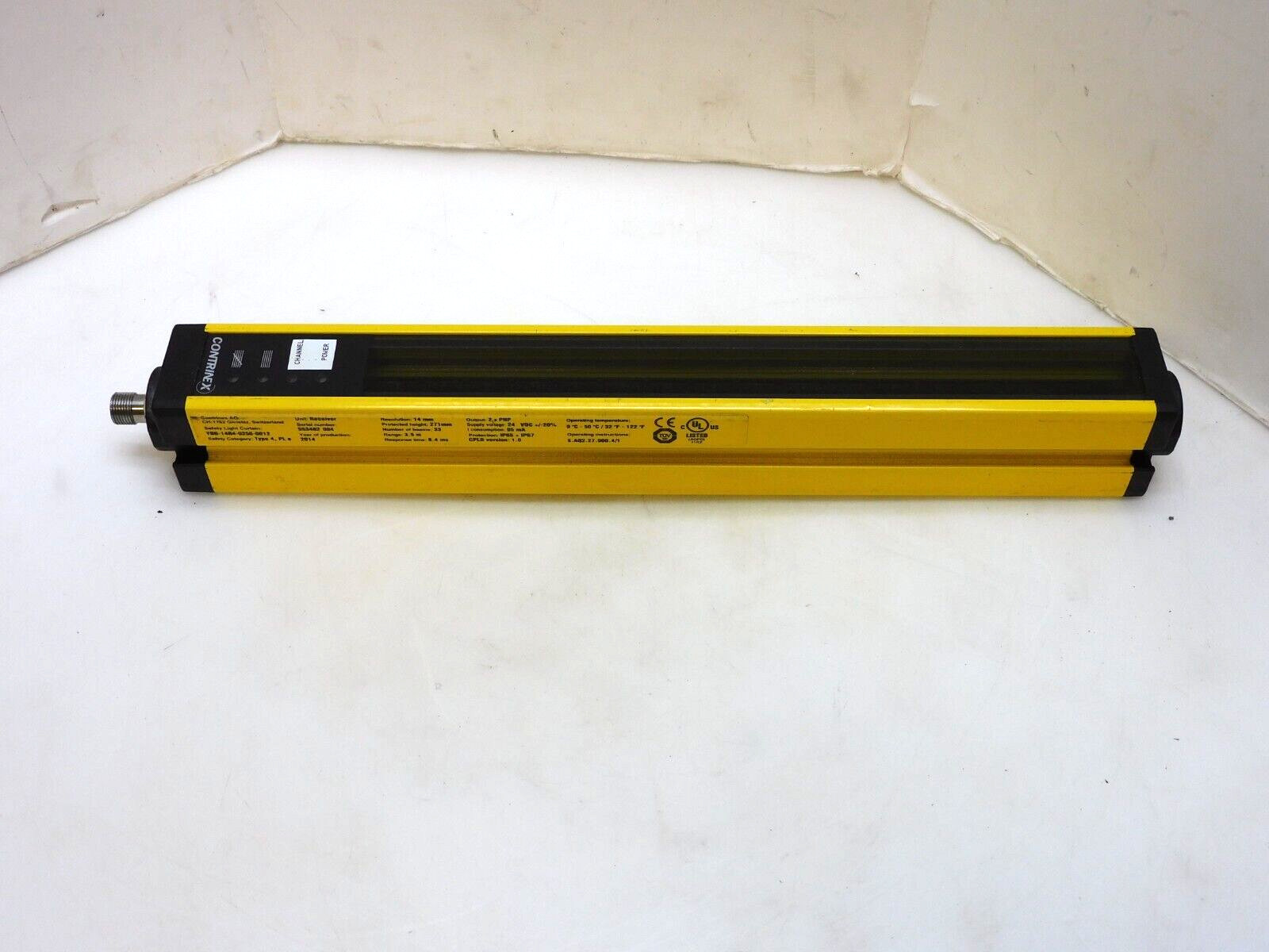CONTRINEX YBB-14R4-0250-G012 SAFETY LIGHT CURTAIN RECIEVER