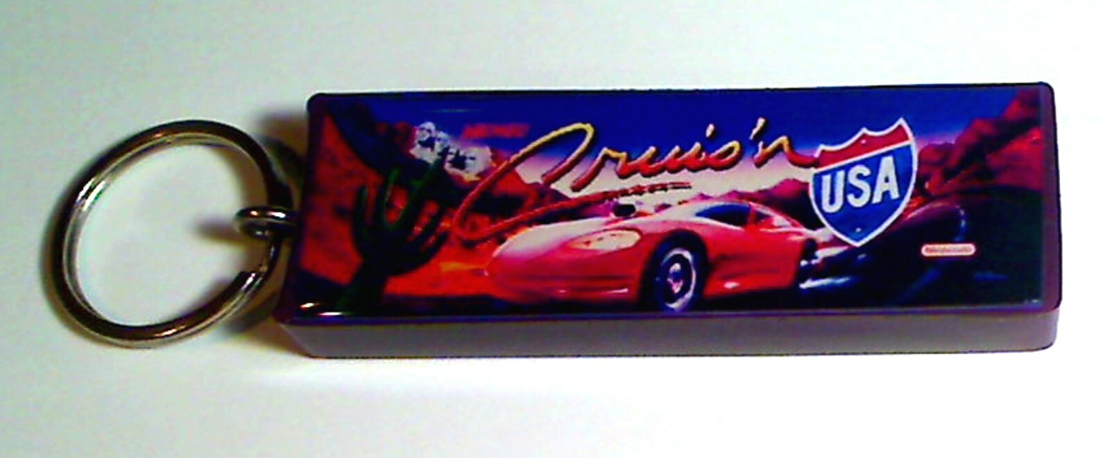 Cruis'n USA  Arcade Marquee Coin Door accessory Keychain