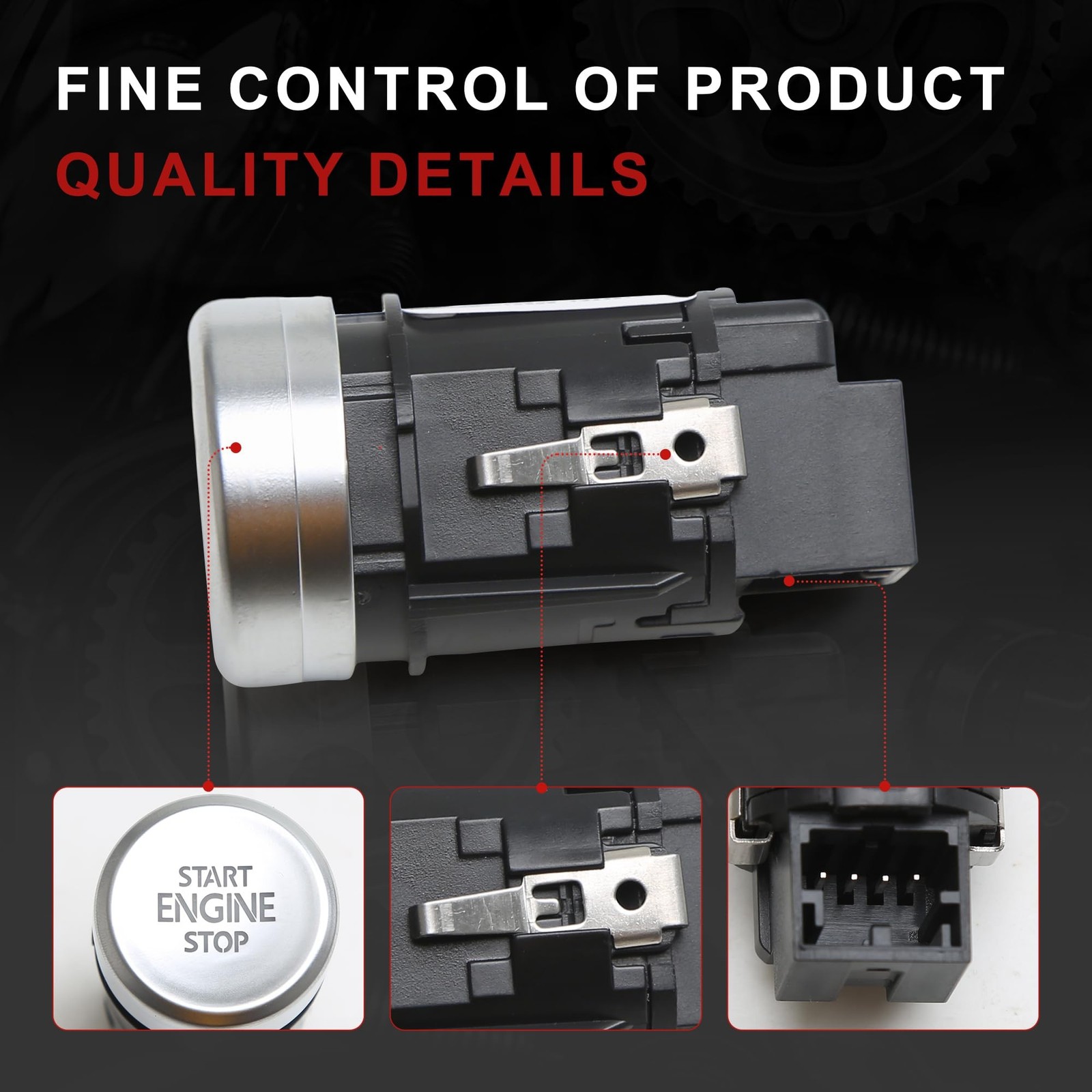 5K0959839 Start Stop Switch Button STD Replacement for 2010-2016 VW Eos Golf ...