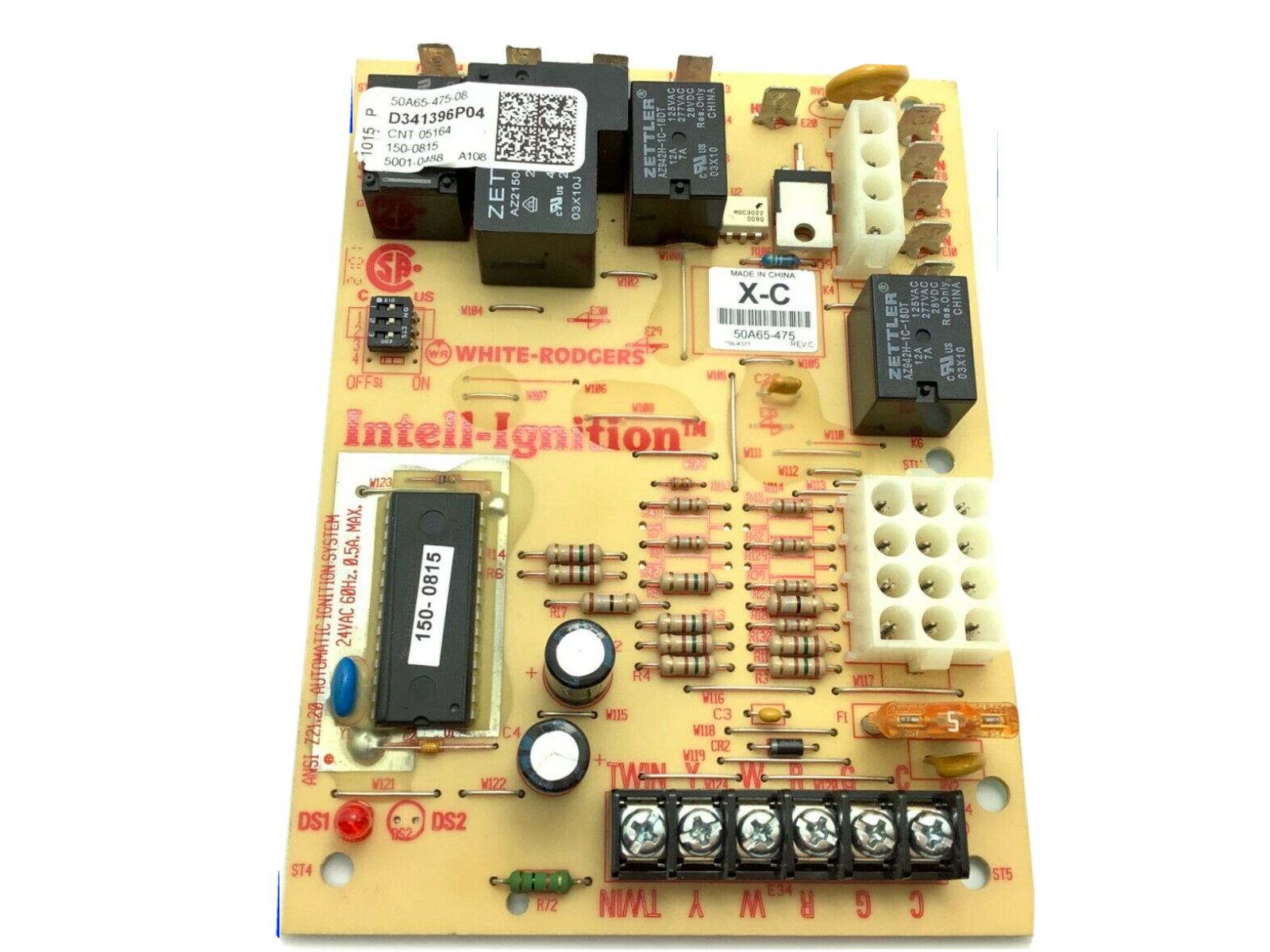 50A65-475 White-Rodgers Furnace control board D341396P01 Gas Furnace Tested