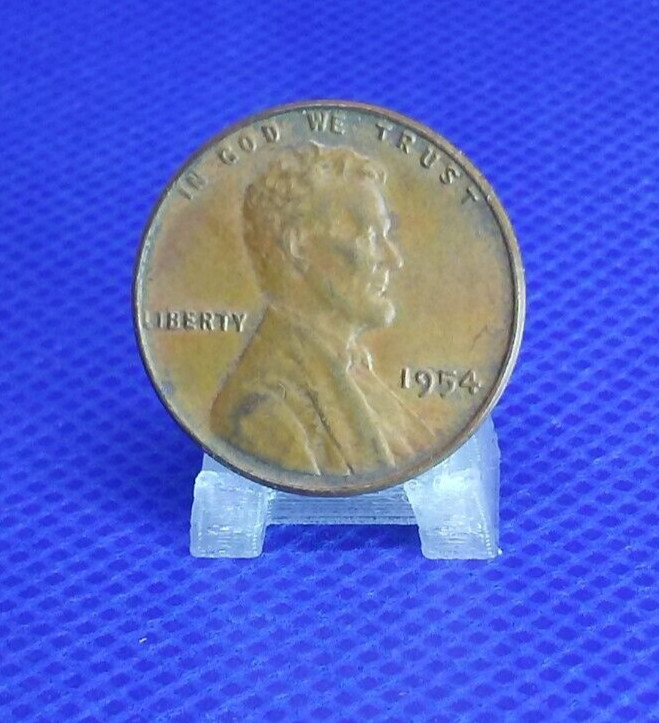 1954 Wheat Penny Die Chip on Wheat Ears