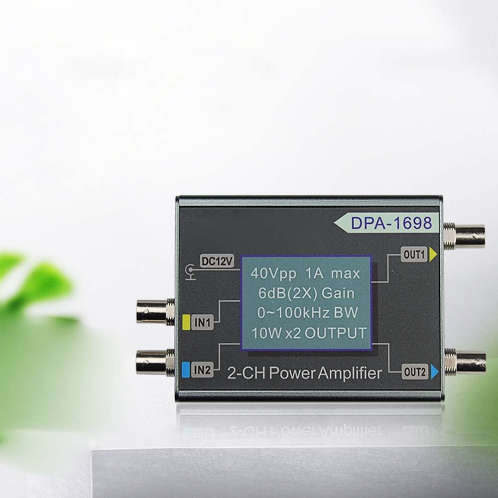 For JUNTEK DPA-1698 DDS Function signal Generator 40Vpp 2CH