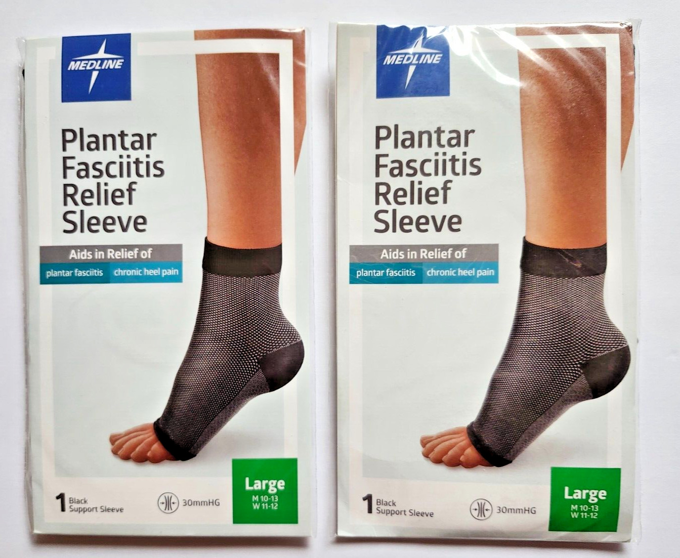 Medline Plantar Fasciitis Relief Sleeve Lot of 2 New In Package!