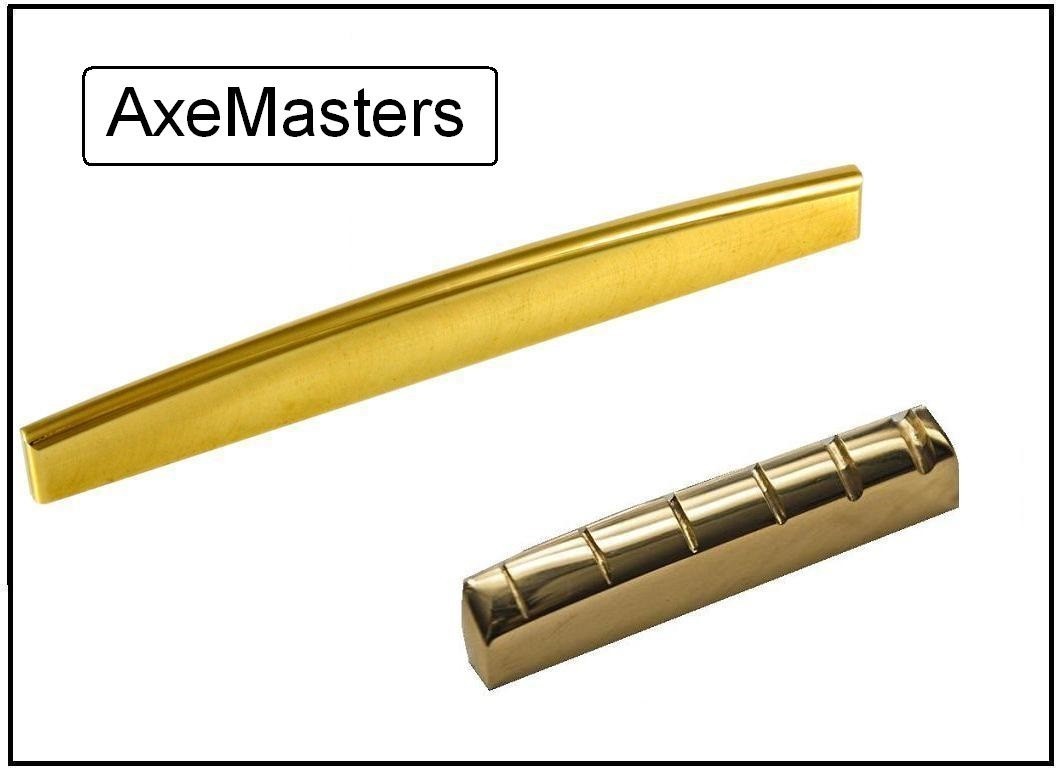 GeetarGizmos BRASS NUT and SADDLE Set made for TAKAMINE Acoustic Guitar