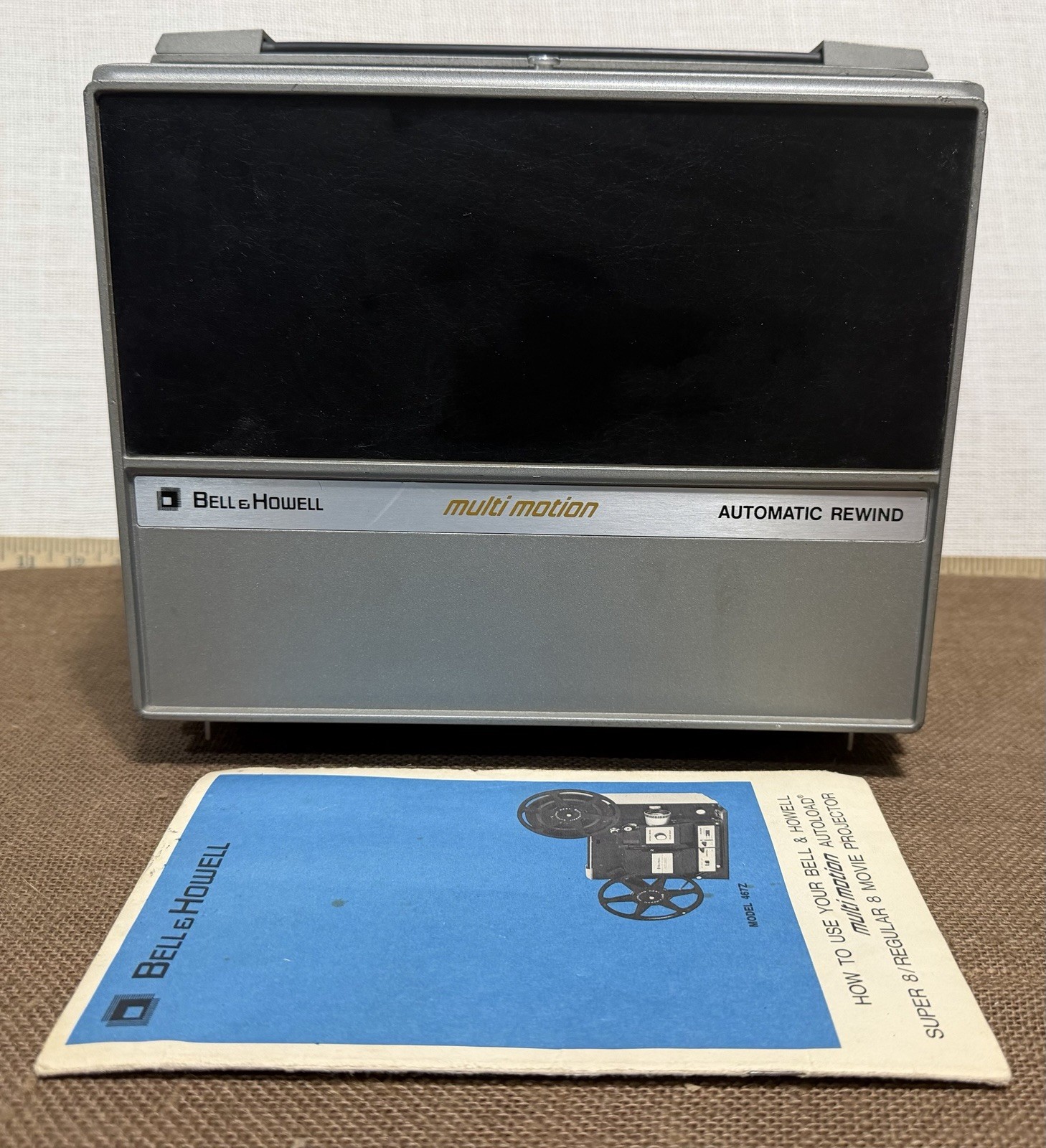 Bell & Howell Multi Motion 467A Dual Film Projector 8mm Super 8 Movie VTG Tested