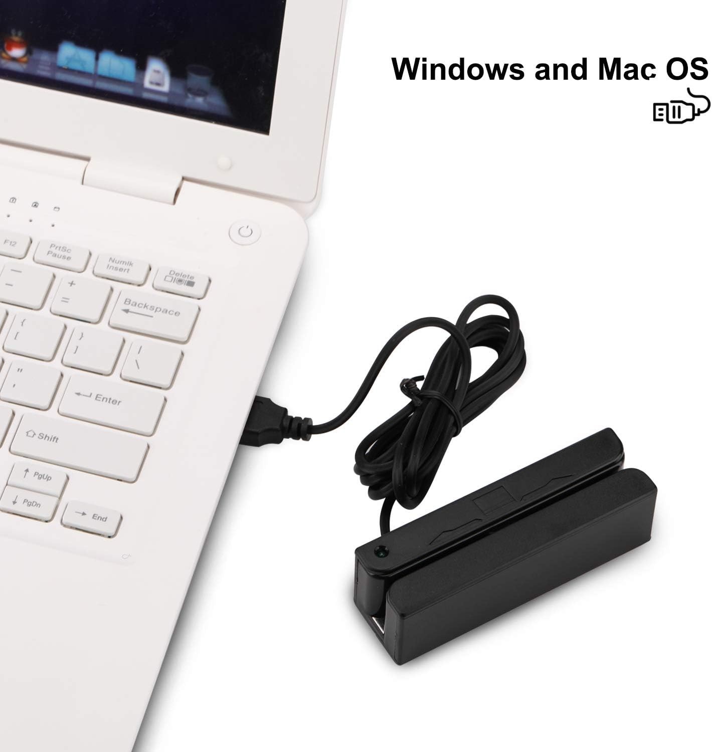 USB Magnetic Credit Card Reader Swipe Machine for POS ID Verification