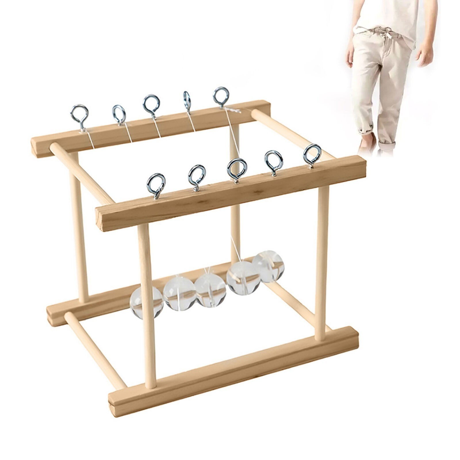 Newton's Cradle DIY Science Experiment Toy Kids Educational Intelligence