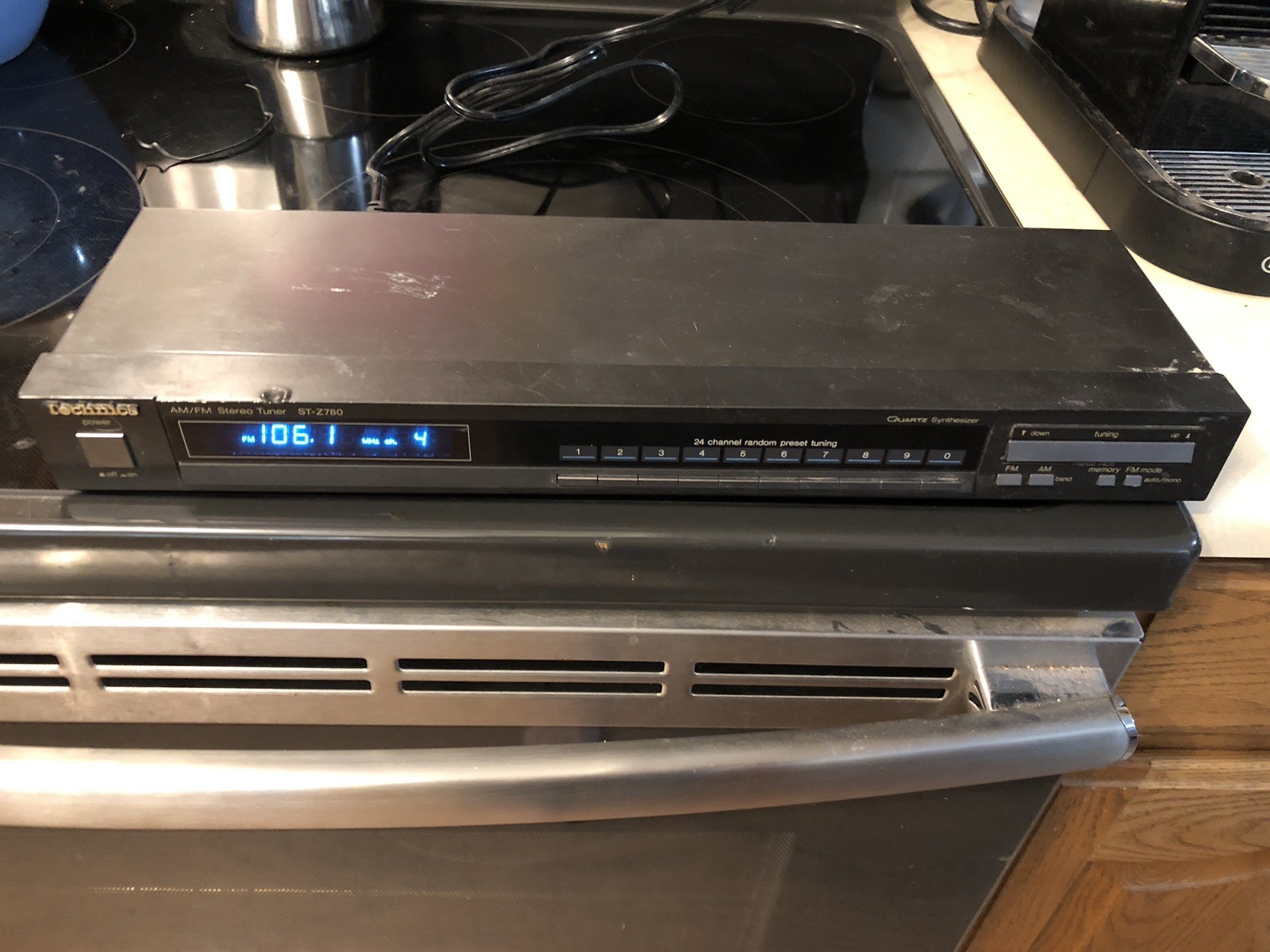 Vintage Technics ST-Z780 Stereo AM/FM Digital Tuner TESTED