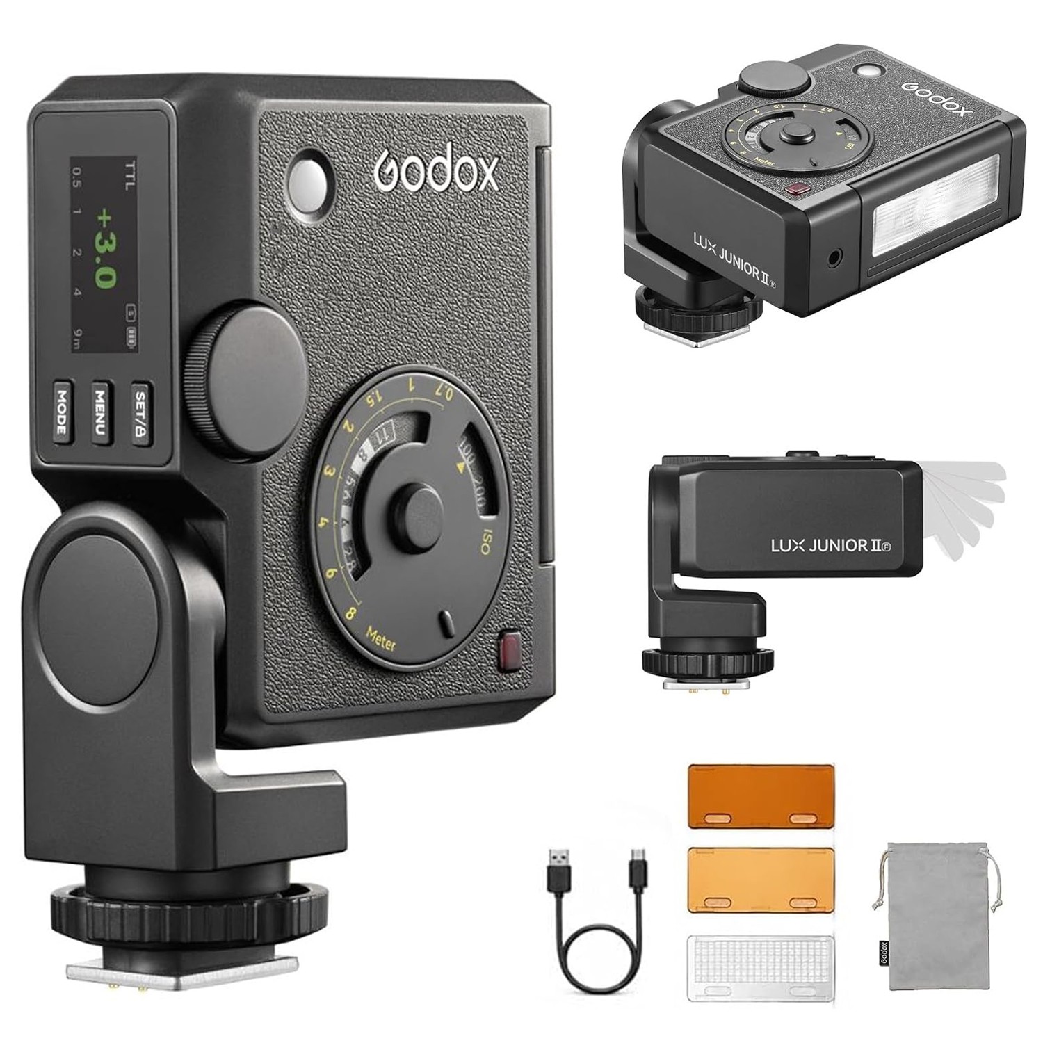 GODOX Lux Junior II Retro TTL HSS 1/8000s High-Speed Sync Camera Flash for Sony