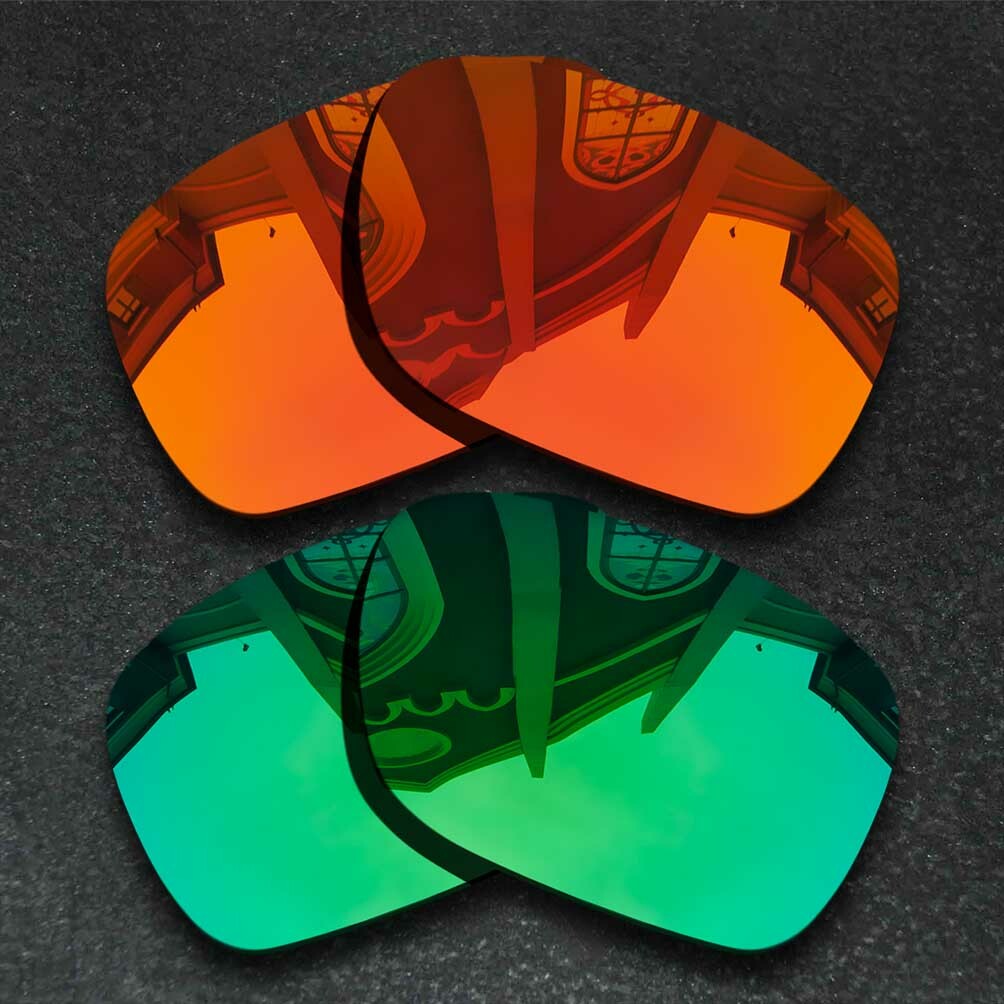 US Orange&Green Polarized Replacement Lenses For-Oakley TURBINE OO9263