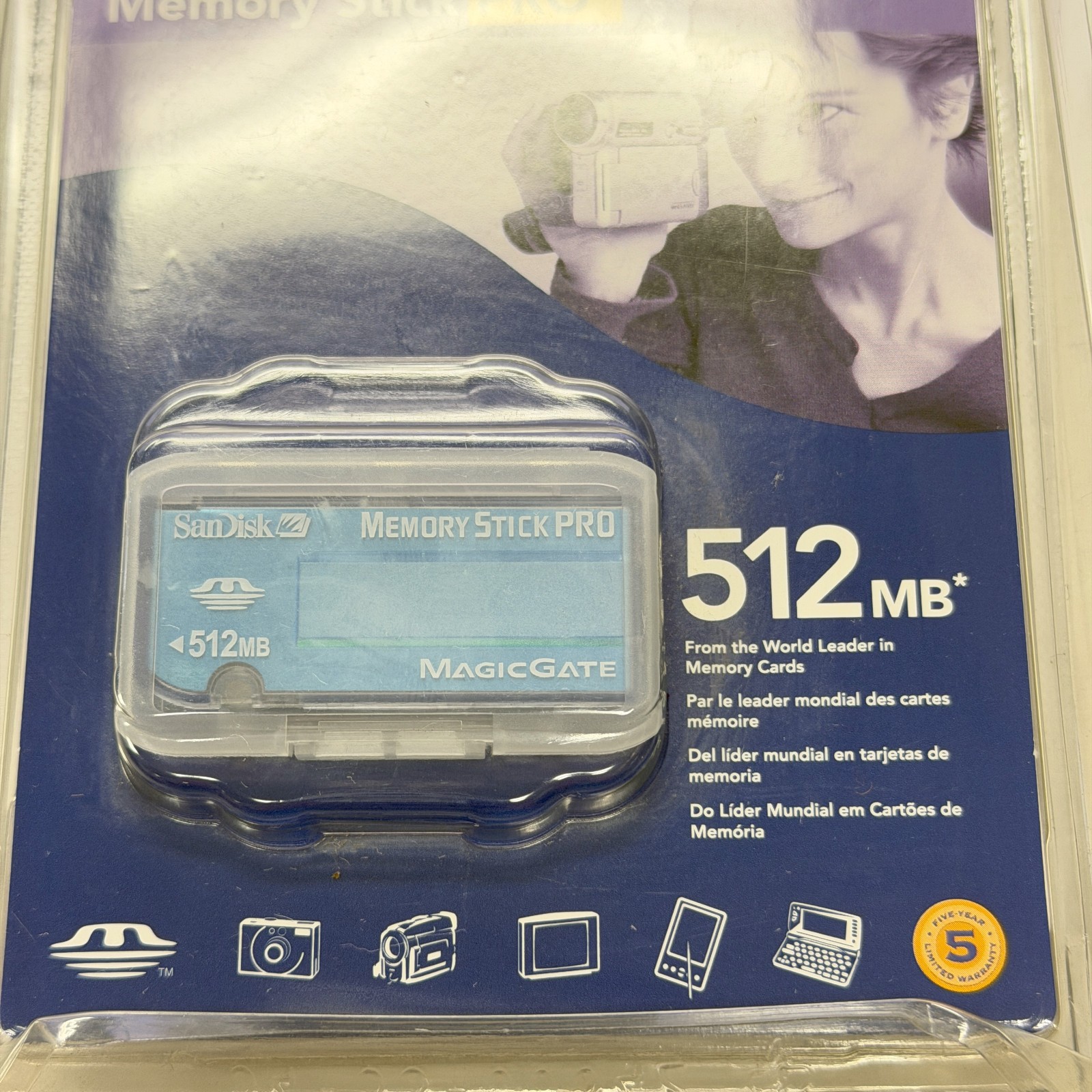SanDisk Memory Stick Pro Magic Gate 512MB SDMSV-512 for Sony