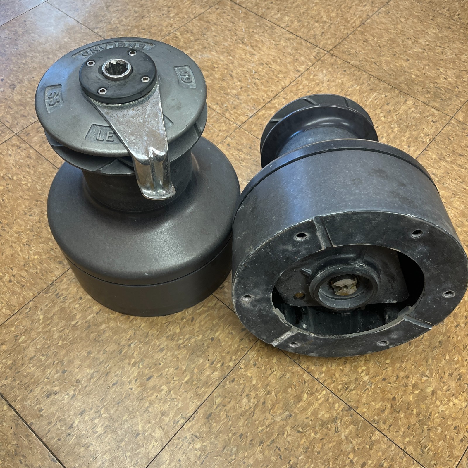 Set of Two Lewmar 65 Wave Grip Self Tailing Two Speed Winch