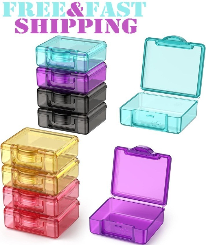 Cute Small Travel Pill Box,  10 Pcs Mini Pocket Pill Organizer Daily Single Pill